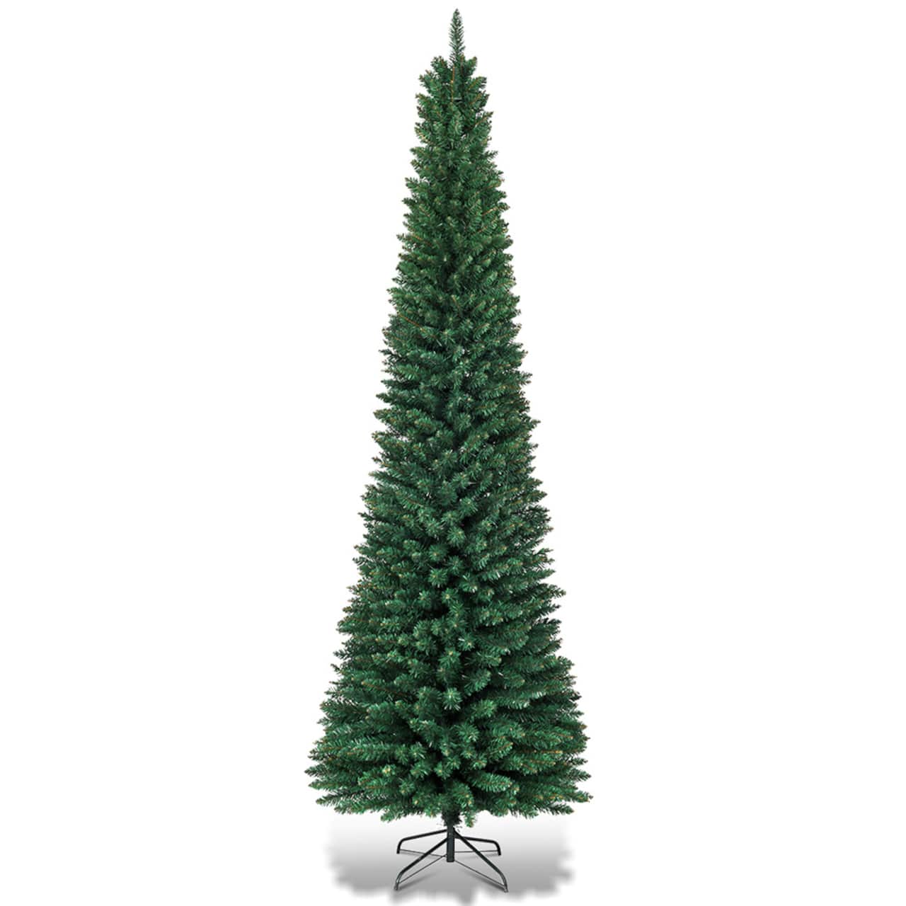 Costway 9ft. Green Pencil Artificial Christmas Tree